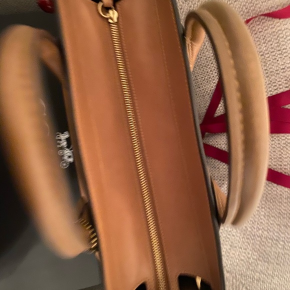 Coach empire, 40 honey tan Leather Satchel with Pebbled Texture - Picture 3 of 15